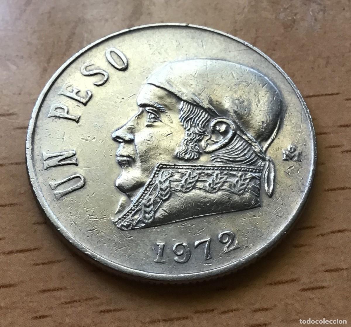 Monedas antiguas de Am&eacute;rica: 1 peso de M&eacute;xico (M&eacute;jico). A&ntilde;o 1972