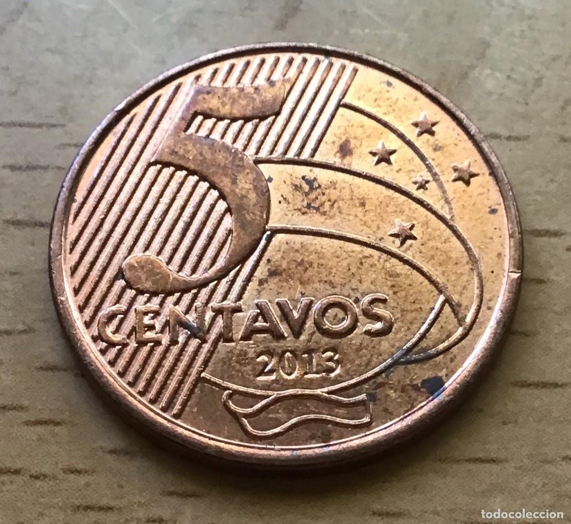 Monedas antiguas de Am&eacute;rica: 5 centavos de Brasil. A&ntilde;o 2013 - Foto 1