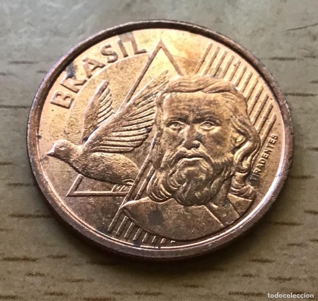 Monedas antiguas de Am&eacute;rica: 5 centavos de Brasil. A&ntilde;o 2013 - Foto 2