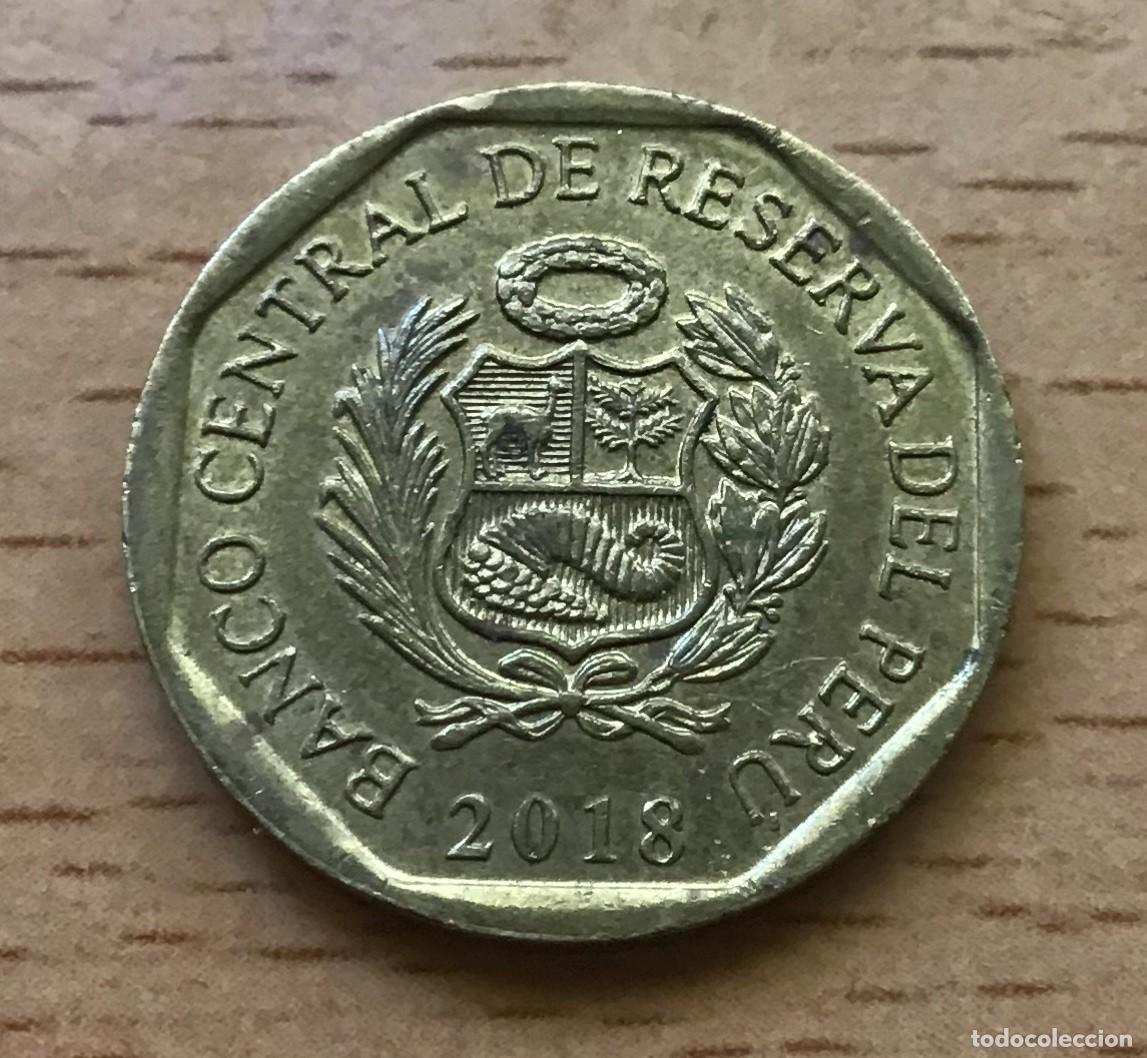 Monedas antiguas de Am&eacute;rica: 10 centavos de Per&uacute;. A&ntilde;o 2018 - Foto 2
