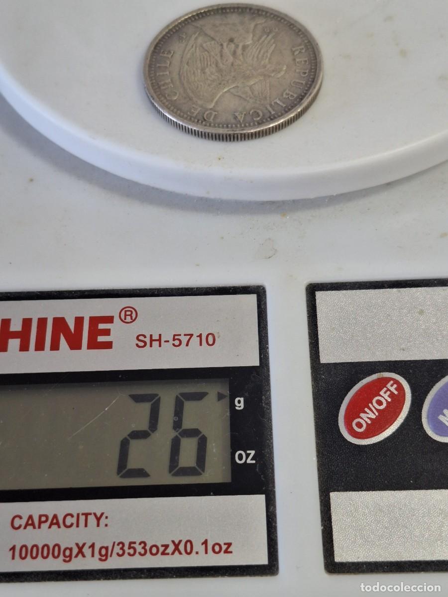 Monedas antiguas de Am&eacute;rica: MONEDA DE 5 PESOS DE CHILE DE 1927 - Foto 9