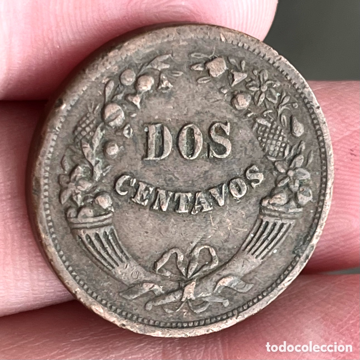 Monedas antiguas de Am&eacute;rica: 2 centavos 1935 Per&uacute; - Foto 1