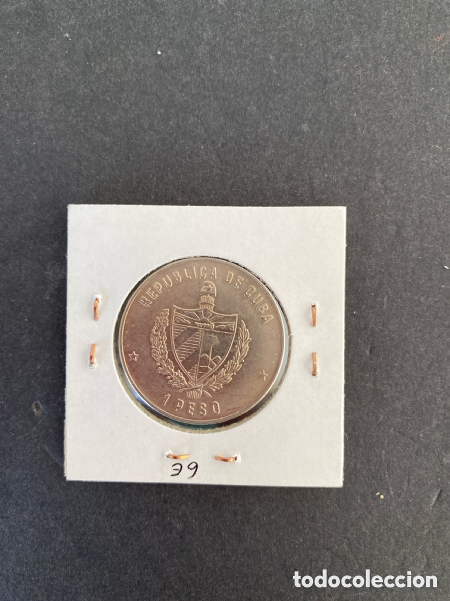 Monedas antiguas de Am&eacute;rica: Moneda de Cuba 1 peso - Foto 2