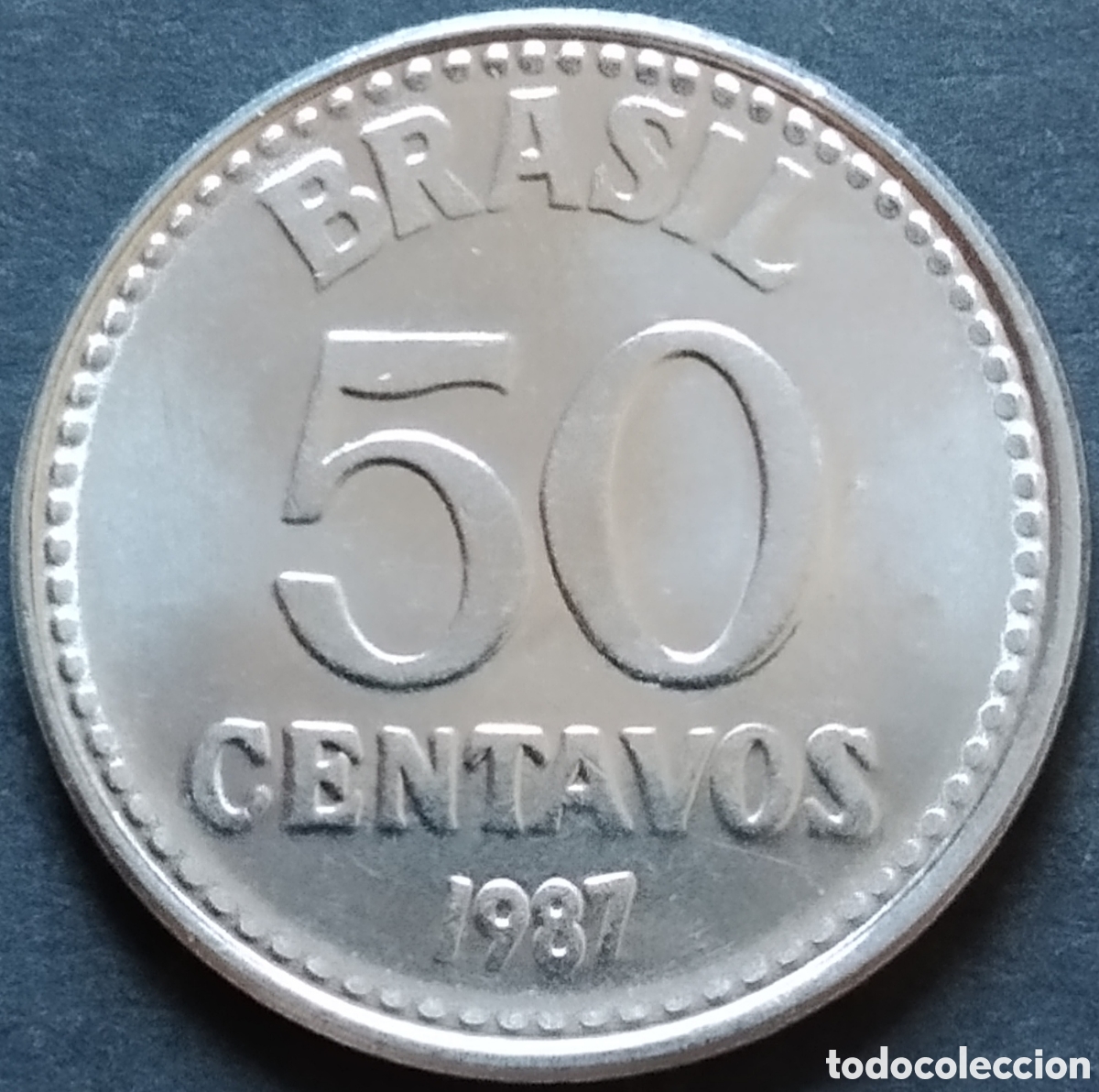Monedas antiguas de Am&eacute;rica: MONEDA - BRASIL 50 CENTAVOS 1987 - Foto 1