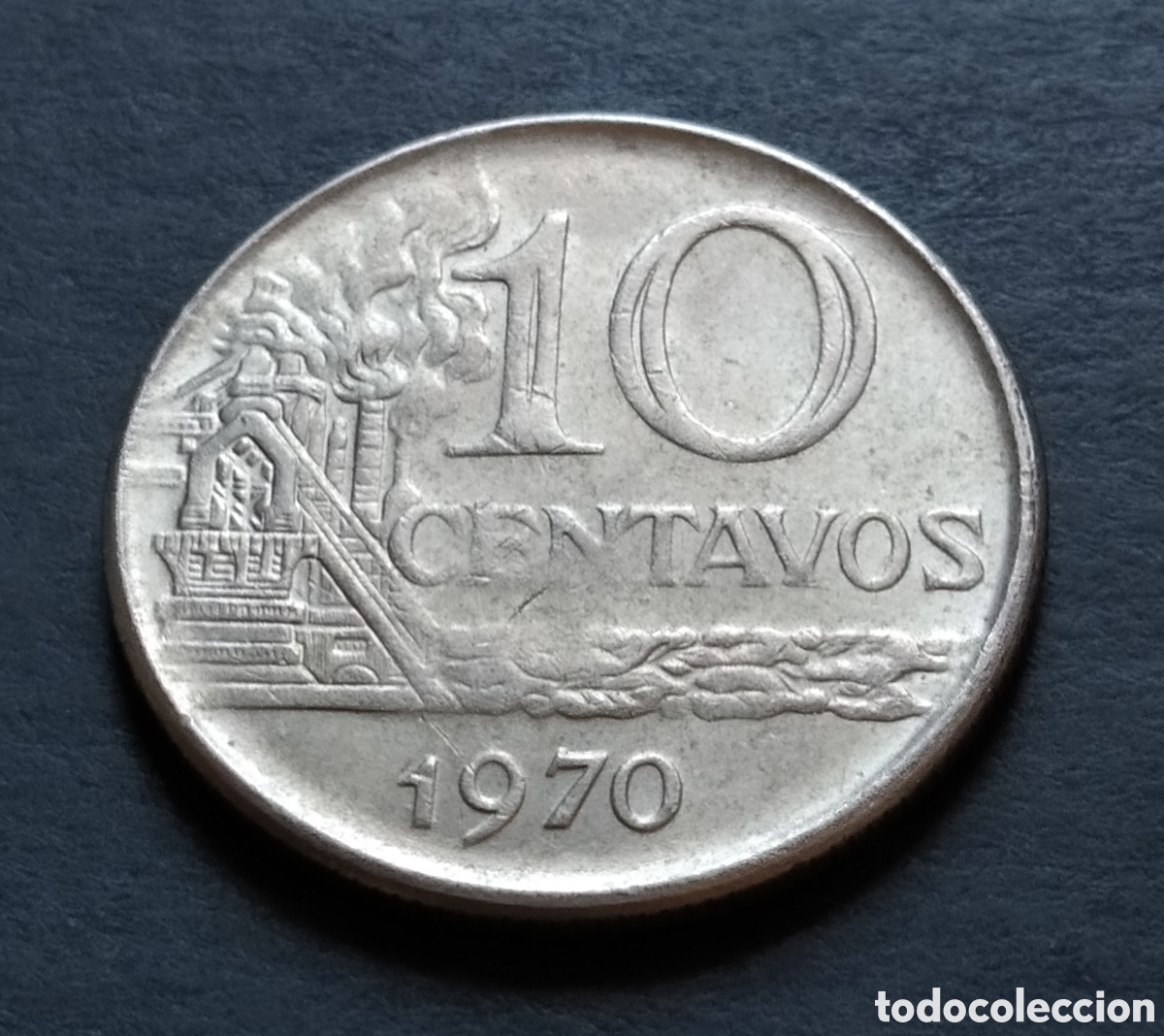 Monedas antiguas de Am&eacute;rica: MONEDA - BRASIL 10 CENTAVOS 1970 - Foto 3
