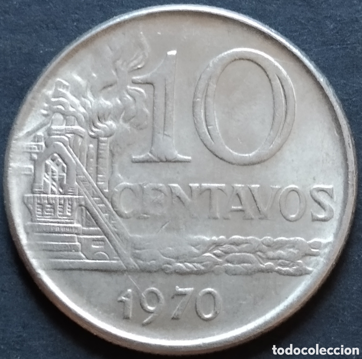 Monedas antiguas de Am&eacute;rica: MONEDA - BRASIL 10 CENTAVOS 1970 - Foto 1