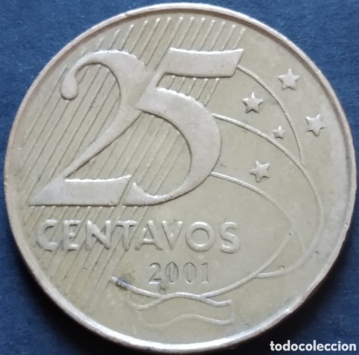 Monedas antiguas de Am&eacute;rica: MONEDA - BRASIL 25 CENTAVOS 2001 - Foto 1
