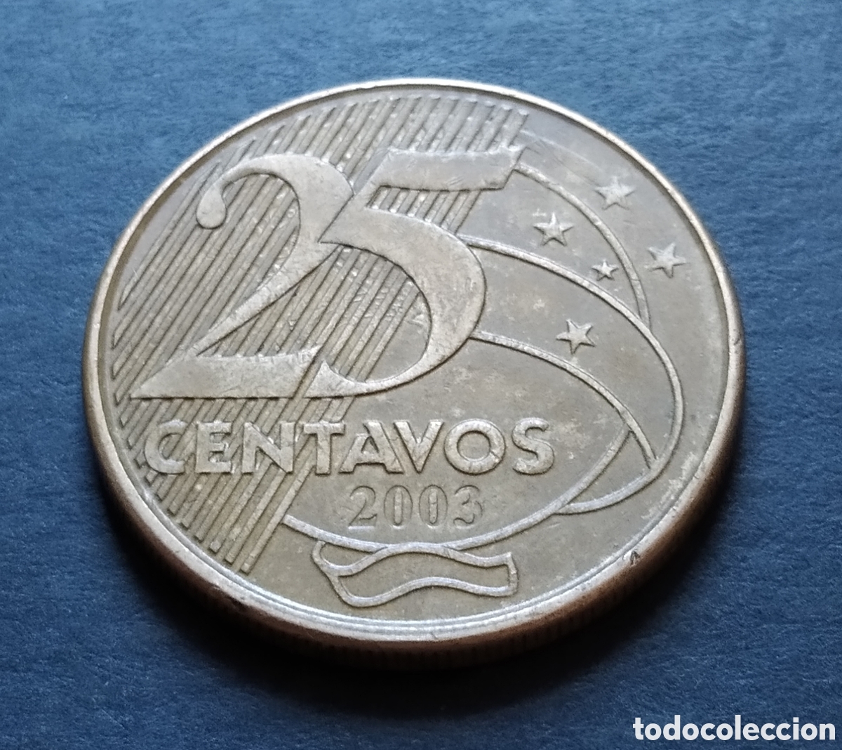 Monedas antiguas de Am&eacute;rica: MONEDA - BRASIL 25 CENTAVOS 2003 - Foto 3