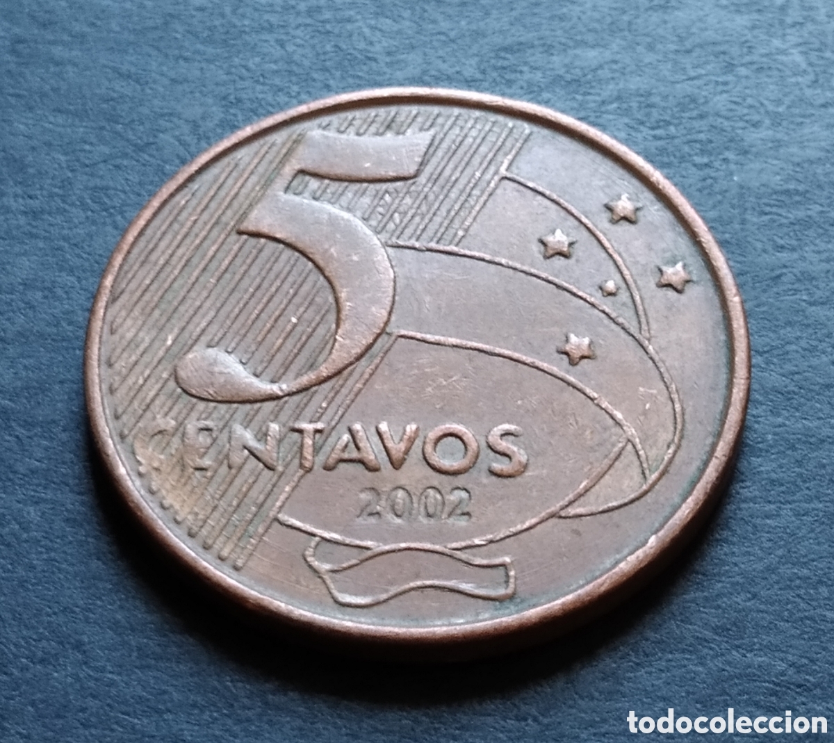 Monedas antiguas de Am&eacute;rica: MONEDA - BRASIL 5 CENTAVOS 2002 - Foto 3