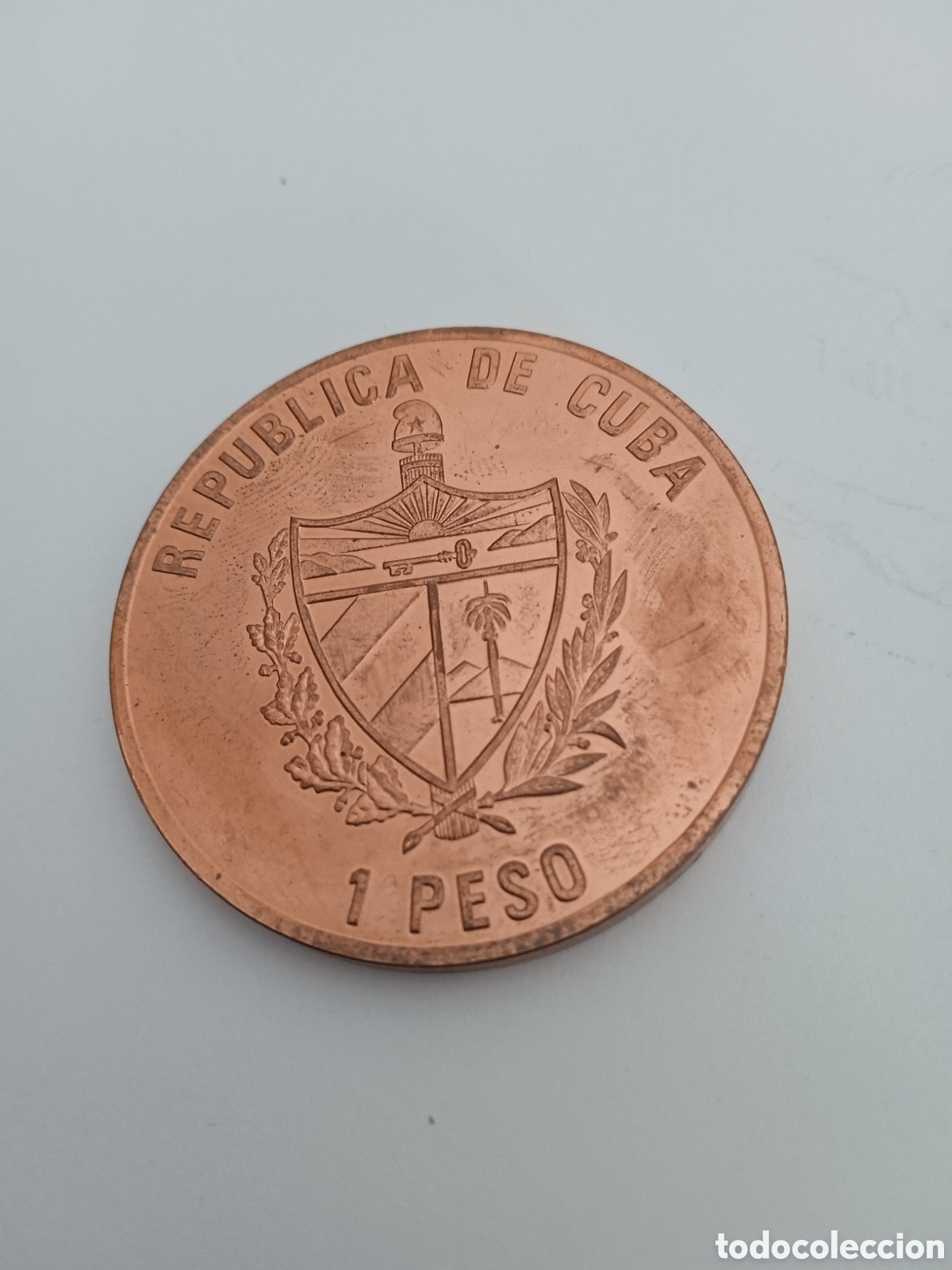 Monedas antiguas de Am&eacute;rica: 1 peso Republica de Cuba - Foto 3