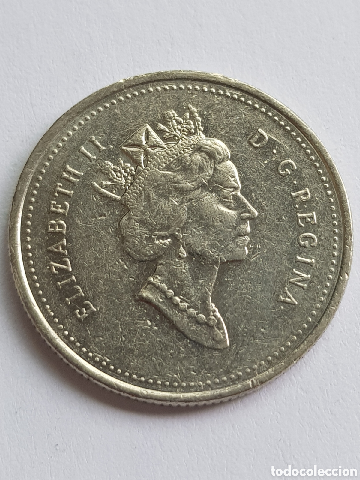 Monedas antiguas de Am&eacute;rica: 25 Cents 1994 Canada C&eacute;ntimos - Foto 3