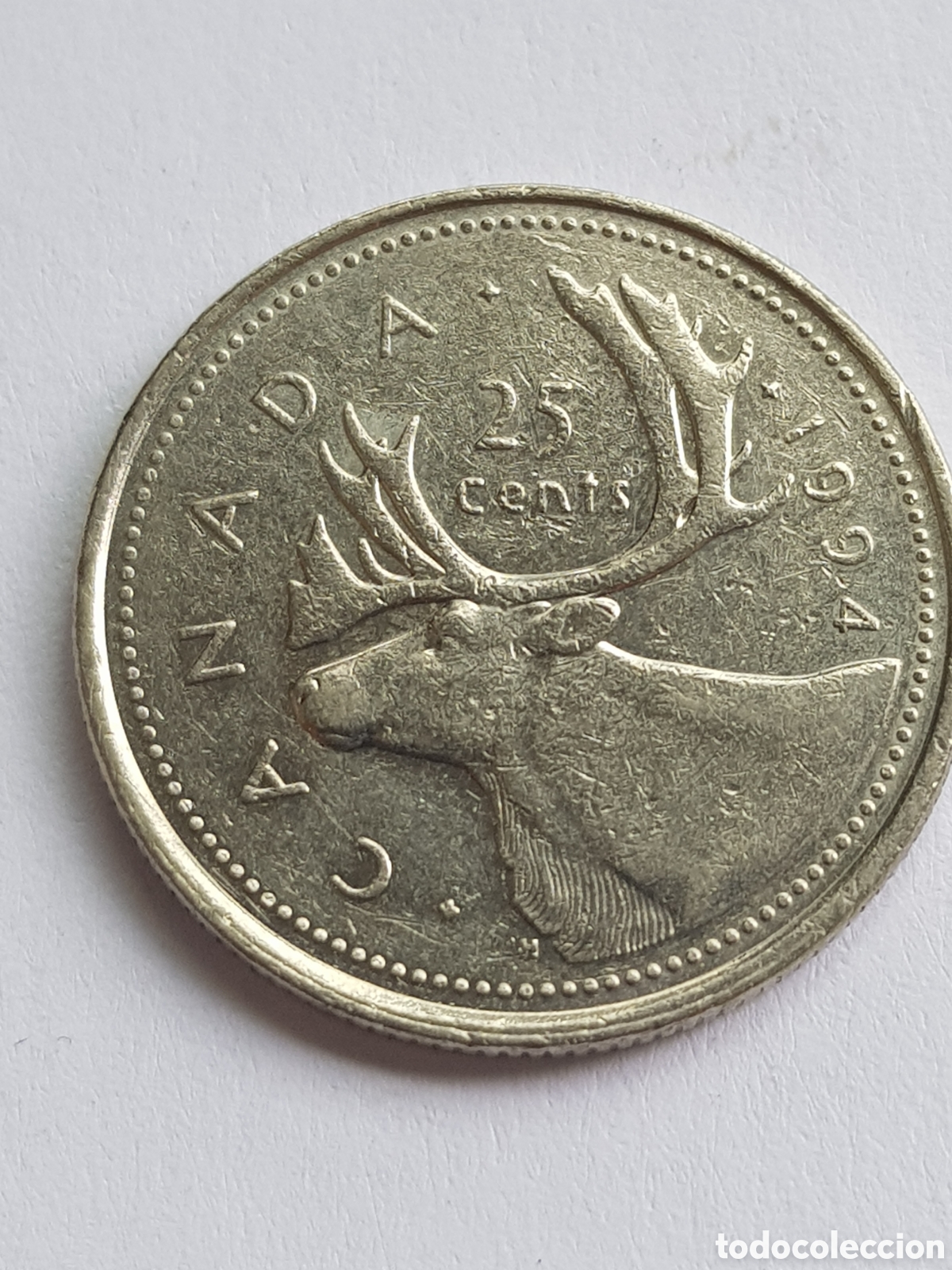 Monedas antiguas de Am&eacute;rica: 25 Cents 1994 Canada C&eacute;ntimos - Foto 1