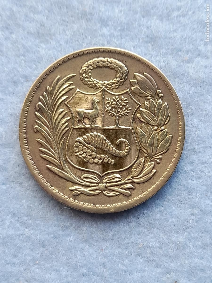 Monedas antiguas de Am&eacute;rica: Per&uacute;. 1 Sol de oro. A&ntilde;o 1960. - Foto 1