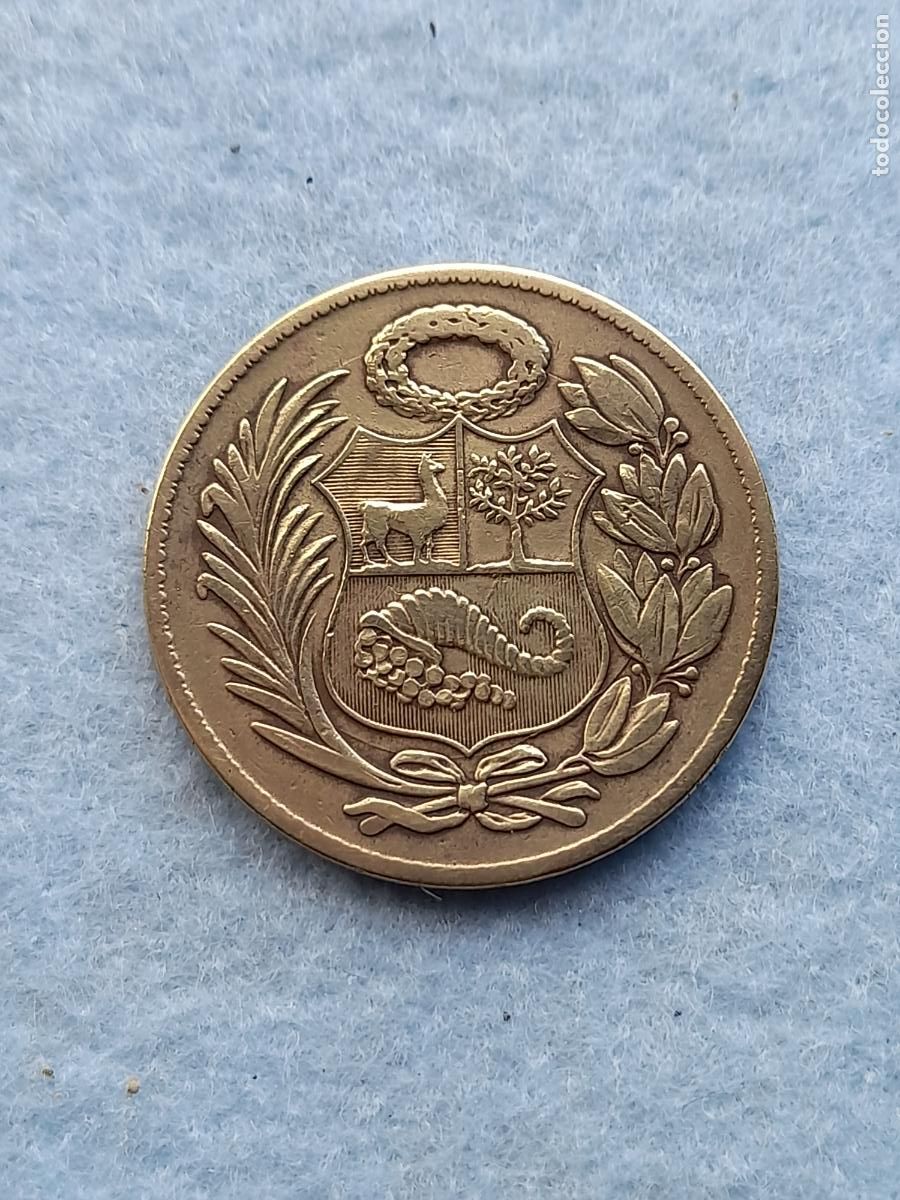 Monedas antiguas de Am&eacute;rica: Per&uacute;. 1 Sol de oro. A&ntilde;o 1959. - Foto 2
