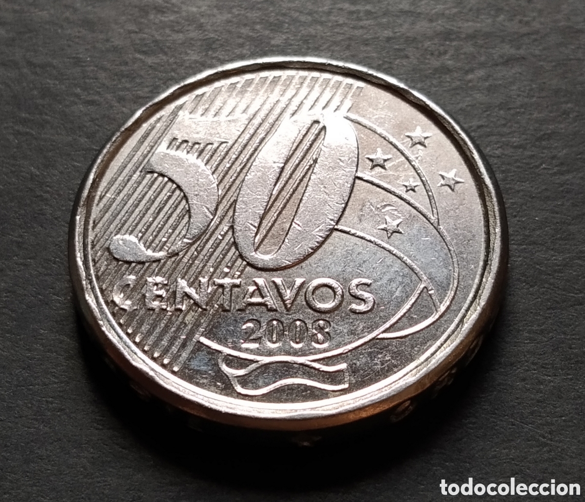 Monedas antiguas de Am&eacute;rica: MONEDA - BRASIL 50 CENTAVOS 2008 - Foto 3