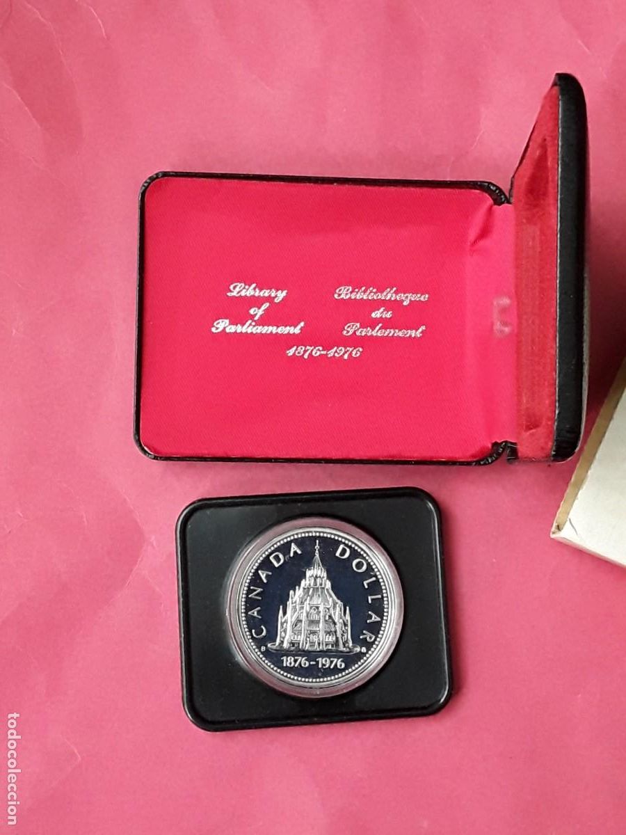 Monedas antiguas de Am&eacute;rica: 1 DOLAR DOLLAR CANADA 1976 PLATA .CENTENARIO PARLAMENTO