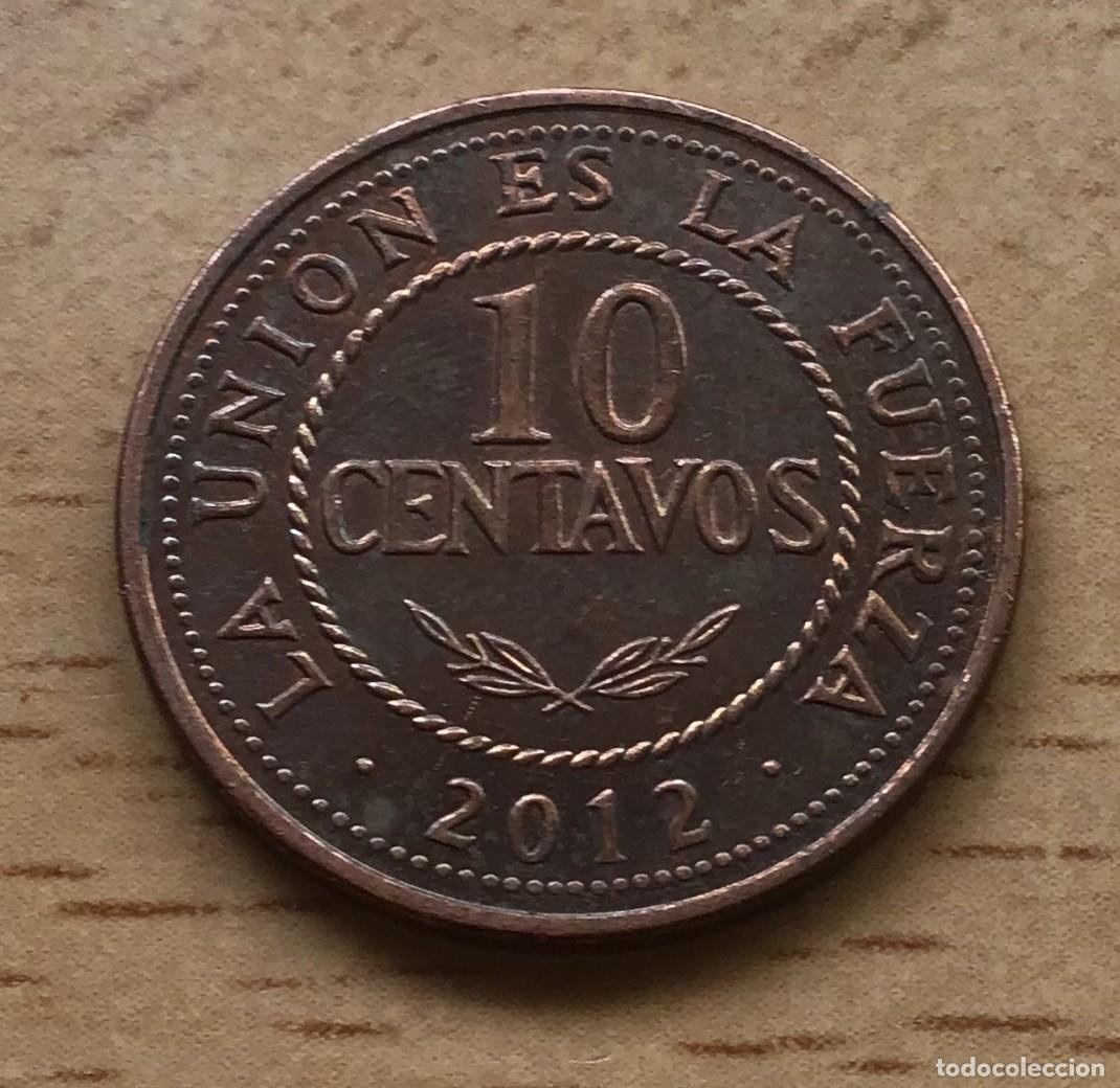 Monedas antiguas de Am&eacute;rica: 10 centavos de Bolivia. A&ntilde;o 2012 - Foto 1