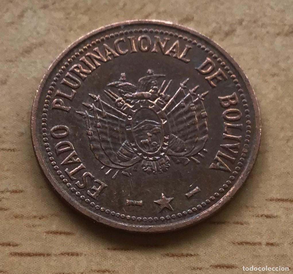 Monedas antiguas de Am&eacute;rica: 10 centavos de Bolivia. A&ntilde;o 2012 - Foto 2