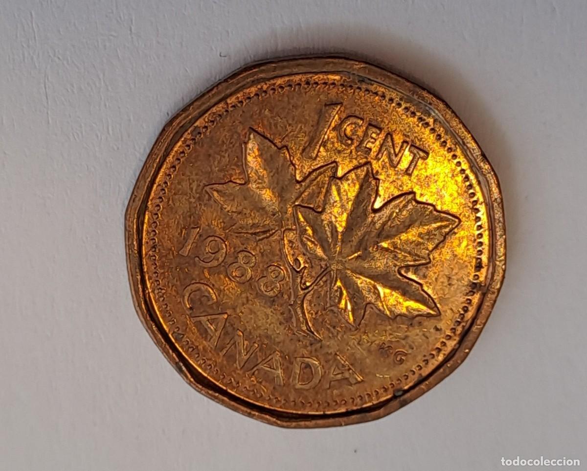 Monedas antiguas de Am&eacute;rica: MONEDA CANADA UN CENTAVO A&Ntilde;O 1988 - Foto 2