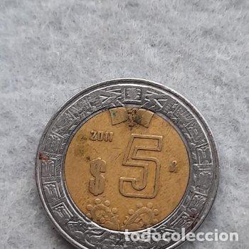 Monedas antiguas de Am&eacute;rica: M&eacute;xico. 5 Pesos. A&ntilde;o 2011. - Foto 2