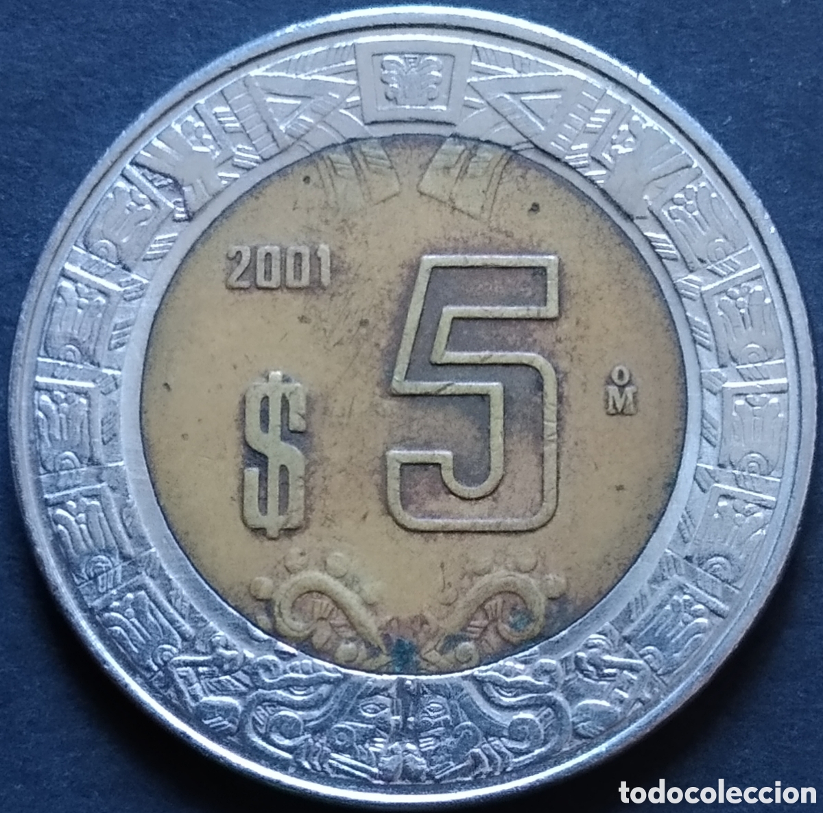 Old Coins of America: MONEDA - MEXICO 5 PESOS 2001