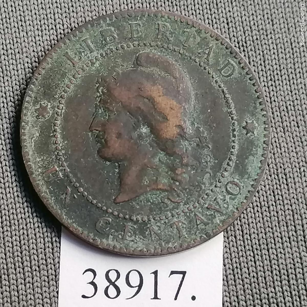 Monedas antiguas de Am&eacute;rica: Argentina 1 centavo 1884, c&eacute;ntimo - Foto 1