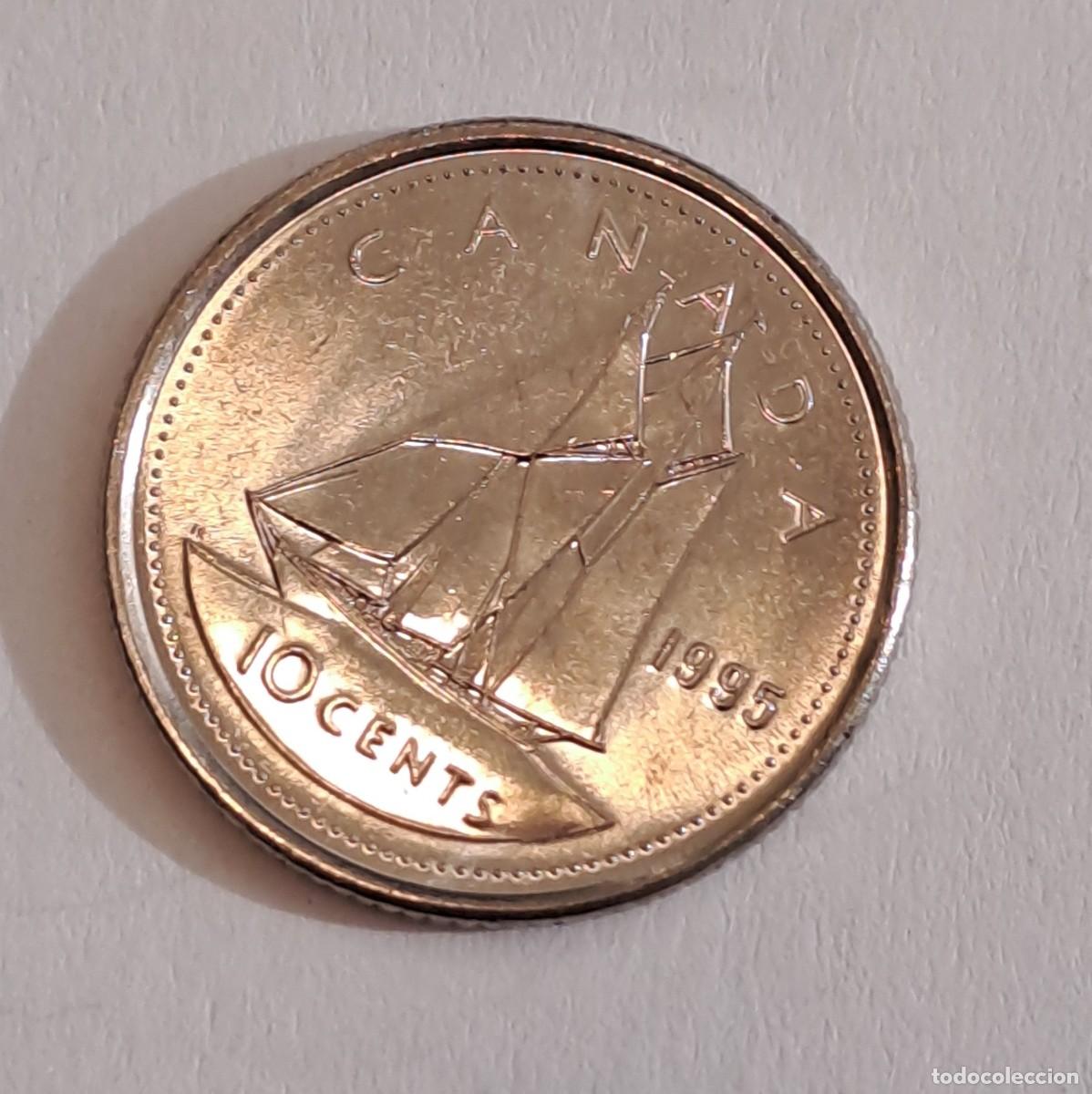 Monedas antiguas de Am&eacute;rica: MONEDA CANADA 10 CENTAVOS A&Ntilde;O 1995 - Foto 2