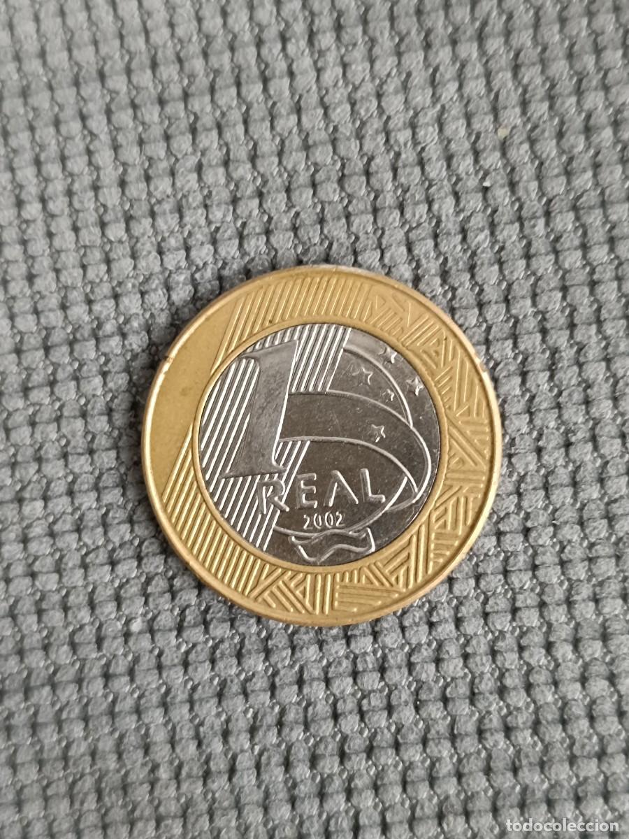 Monedas antiguas de Am&eacute;rica: 1 Real de Brasil de 2002 - Foto 1