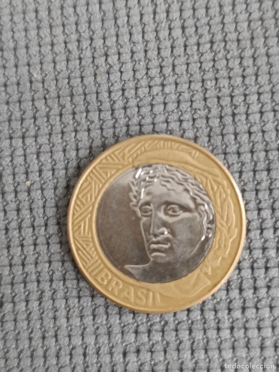 Monedas antiguas de Am&eacute;rica: 1 Real de Brasil de 2002 - Foto 2
