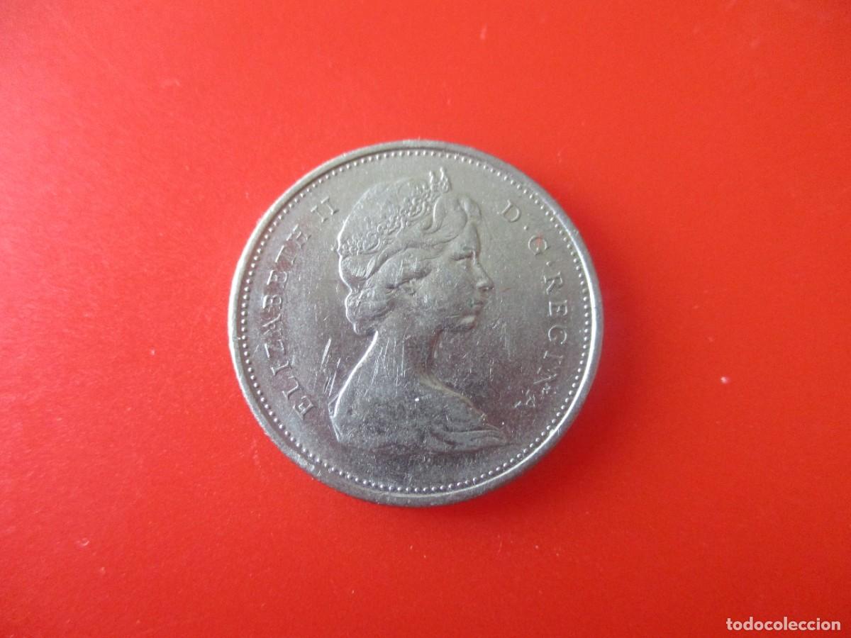 Monedas antiguas de Am&eacute;rica: Canada. 25 centimos 1977 - Foto 2
