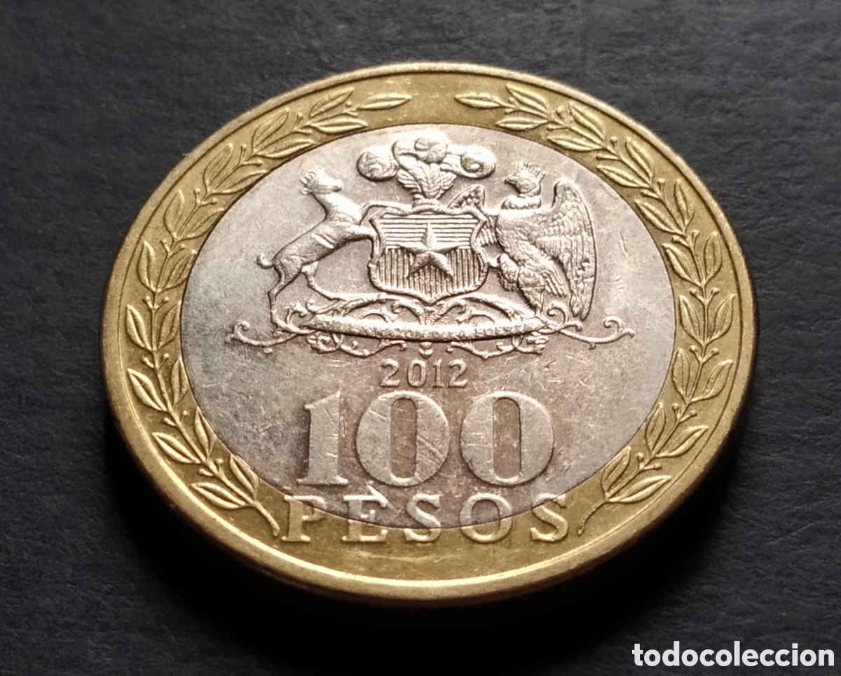 Monedas antiguas de Am&eacute;rica: MONEDA - CHILE 100 PESOS 2012 - Foto 3