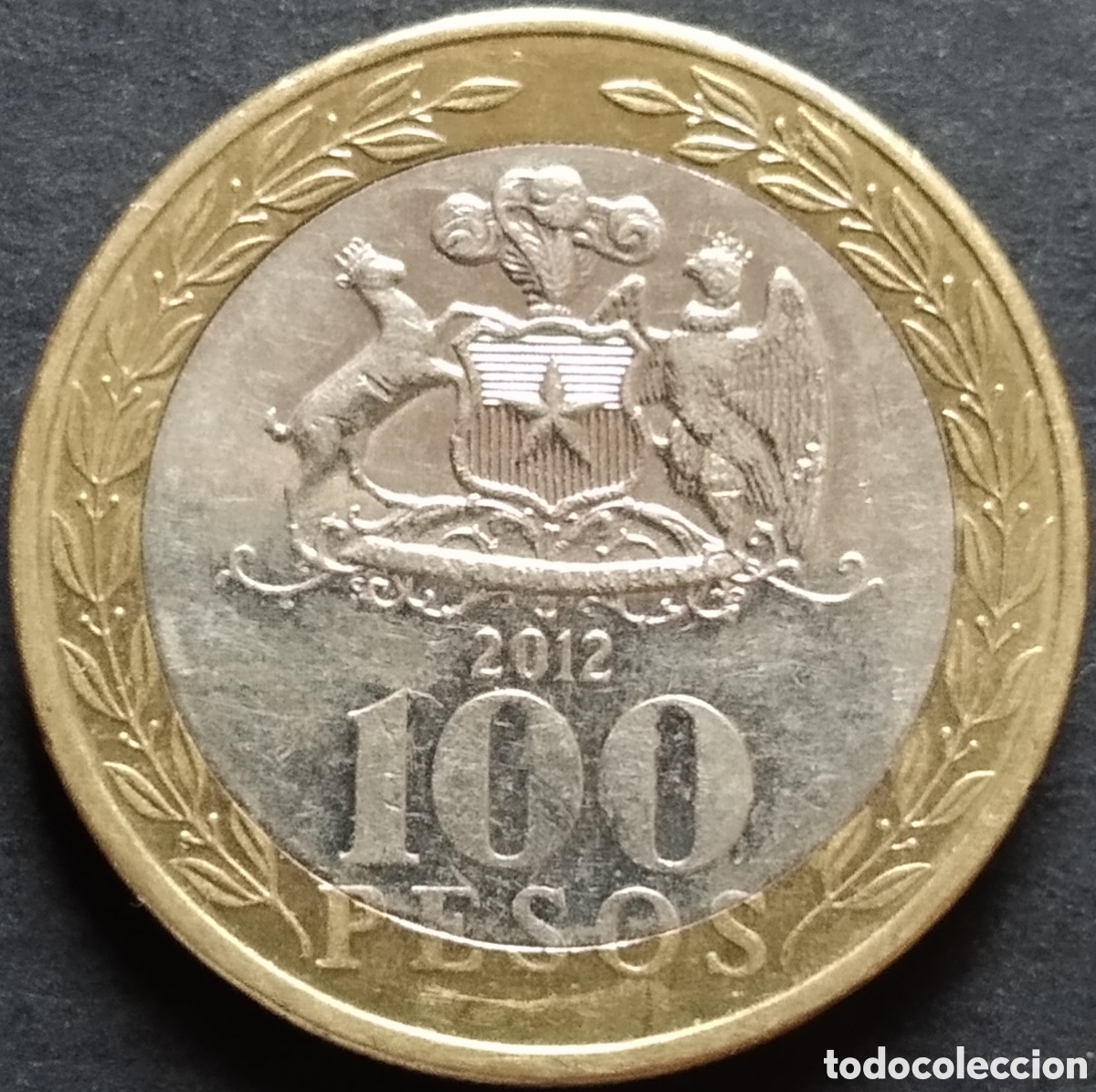 Monedas antiguas de Am&eacute;rica: MONEDA - CHILE 100 PESOS 2012 - Foto 1