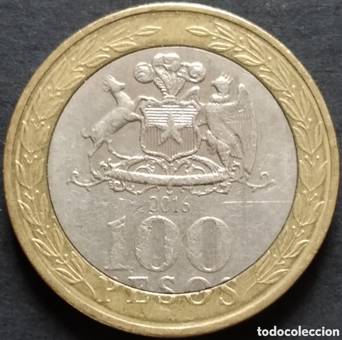 Monedas antiguas de Am&eacute;rica: MONEDA - CHILE 100 PESOS 2016 - Foto 1