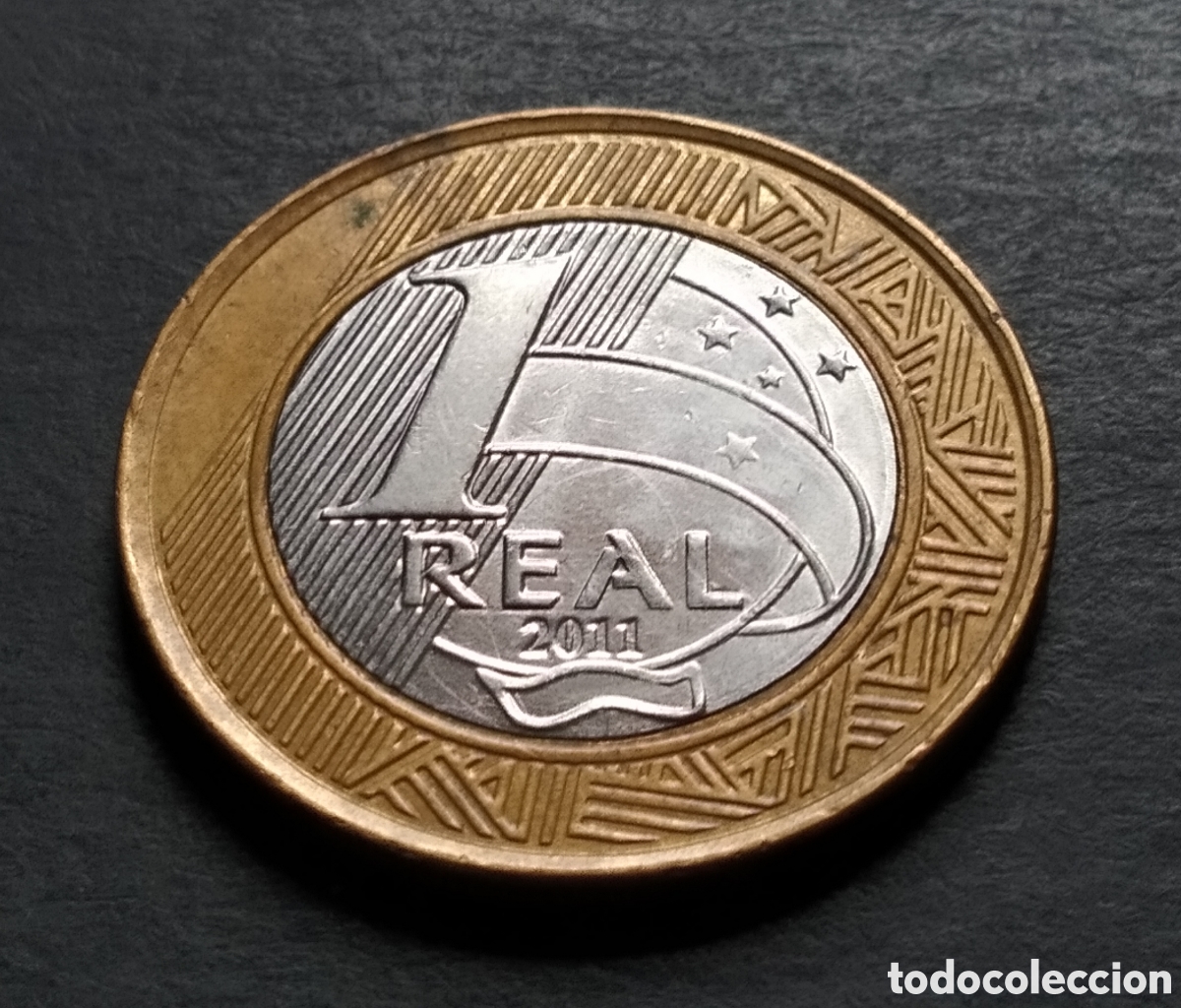 Monedas antiguas de Am&eacute;rica: MONEDA - BRASIL 1 REAL 2011 - Foto 3