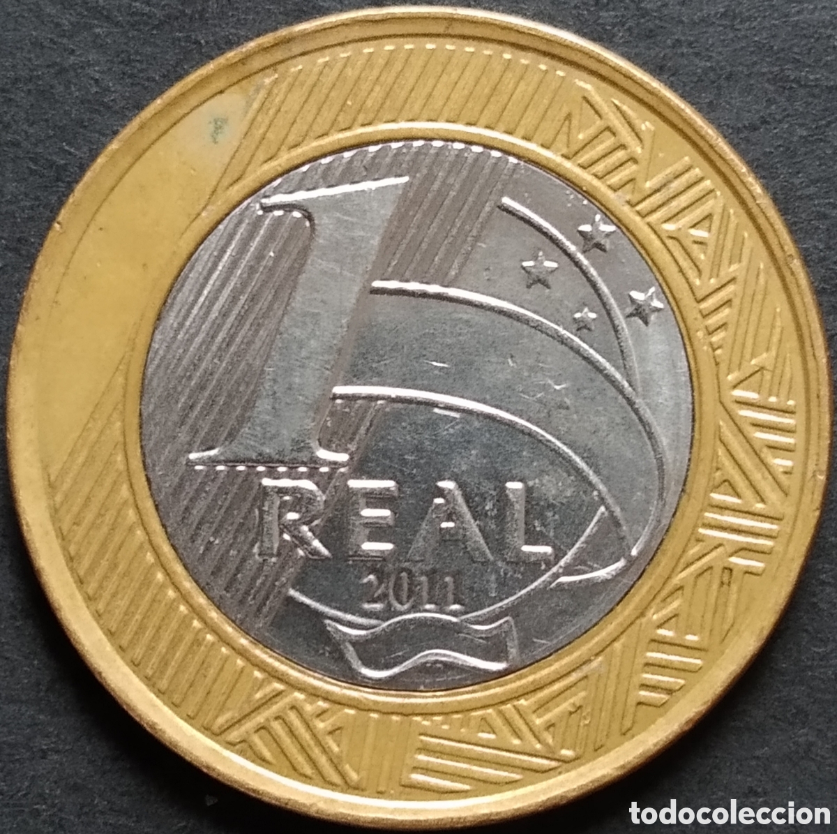 Monedas antiguas de Am&eacute;rica: MONEDA - BRASIL 1 REAL 2011 - Foto 1