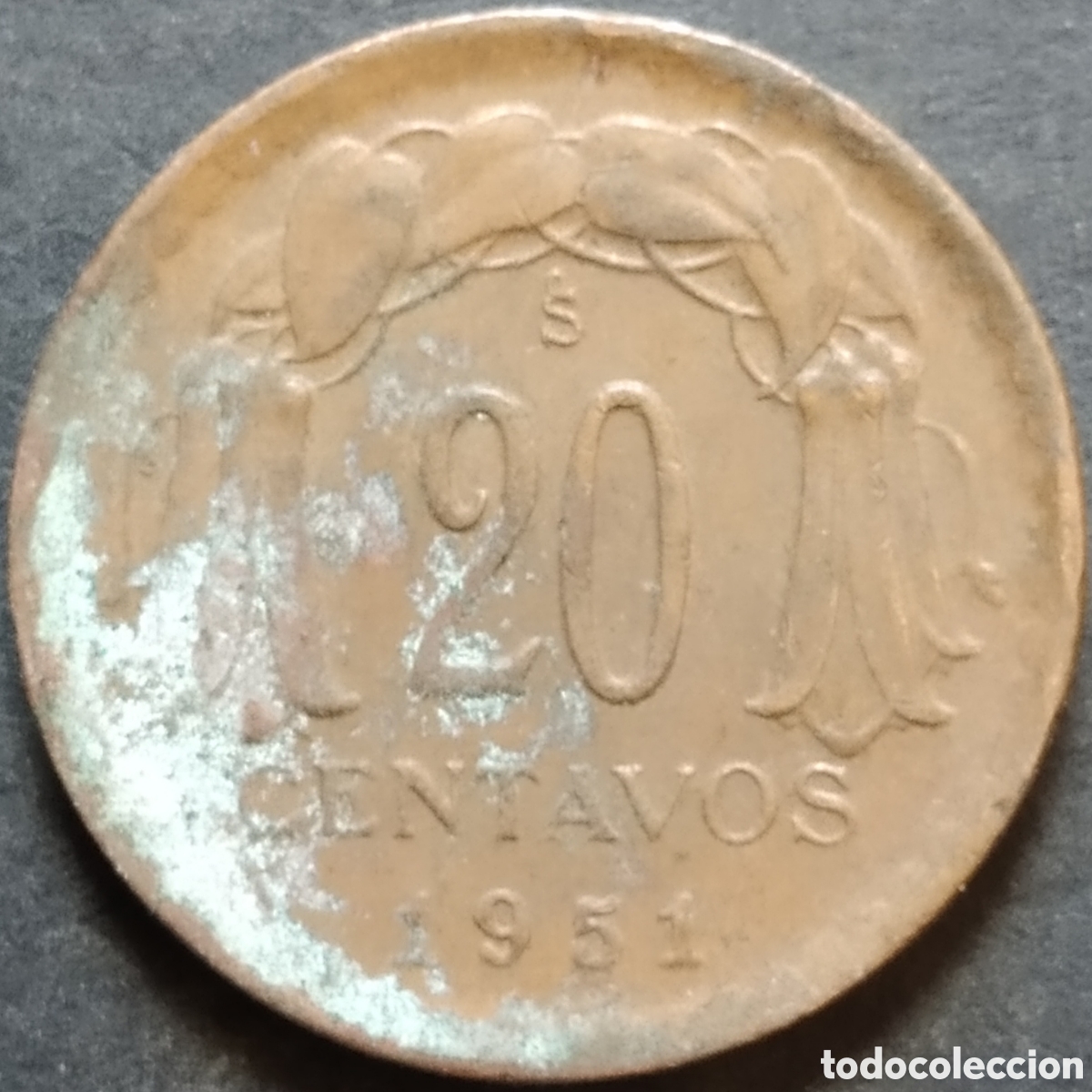 Monedas antiguas de Am&eacute;rica: MONEDA - CHILE 20 CENTAVOS 1951 - Foto 1