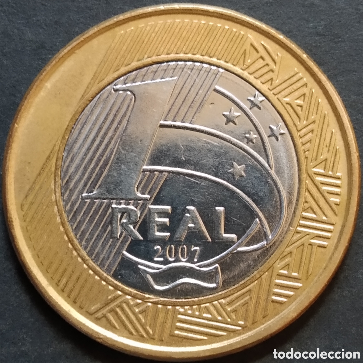 Monedas antiguas de Am&eacute;rica: MONEDA - BRASIL 1 REAL 2007 - Foto 1