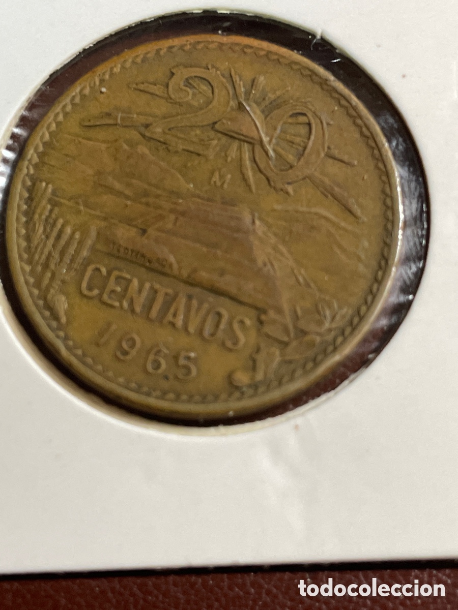 Monedas antiguas de Am&eacute;rica: Moneda 20 centavos M&Eacute;XICO - Foto 1