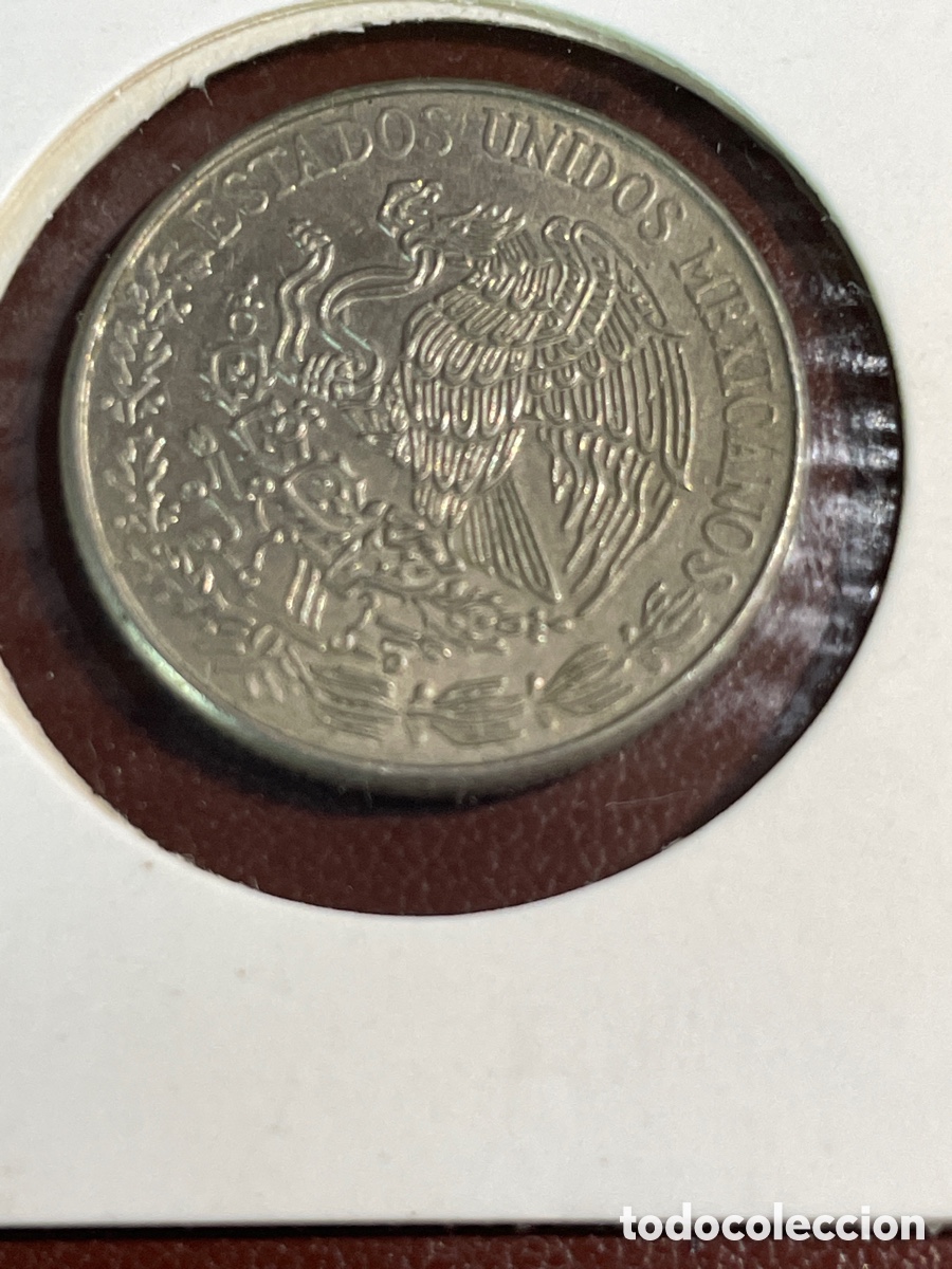 Monedas antiguas de Am&eacute;rica: Moneda M&eacute;xico 59 centavos - Foto 2
