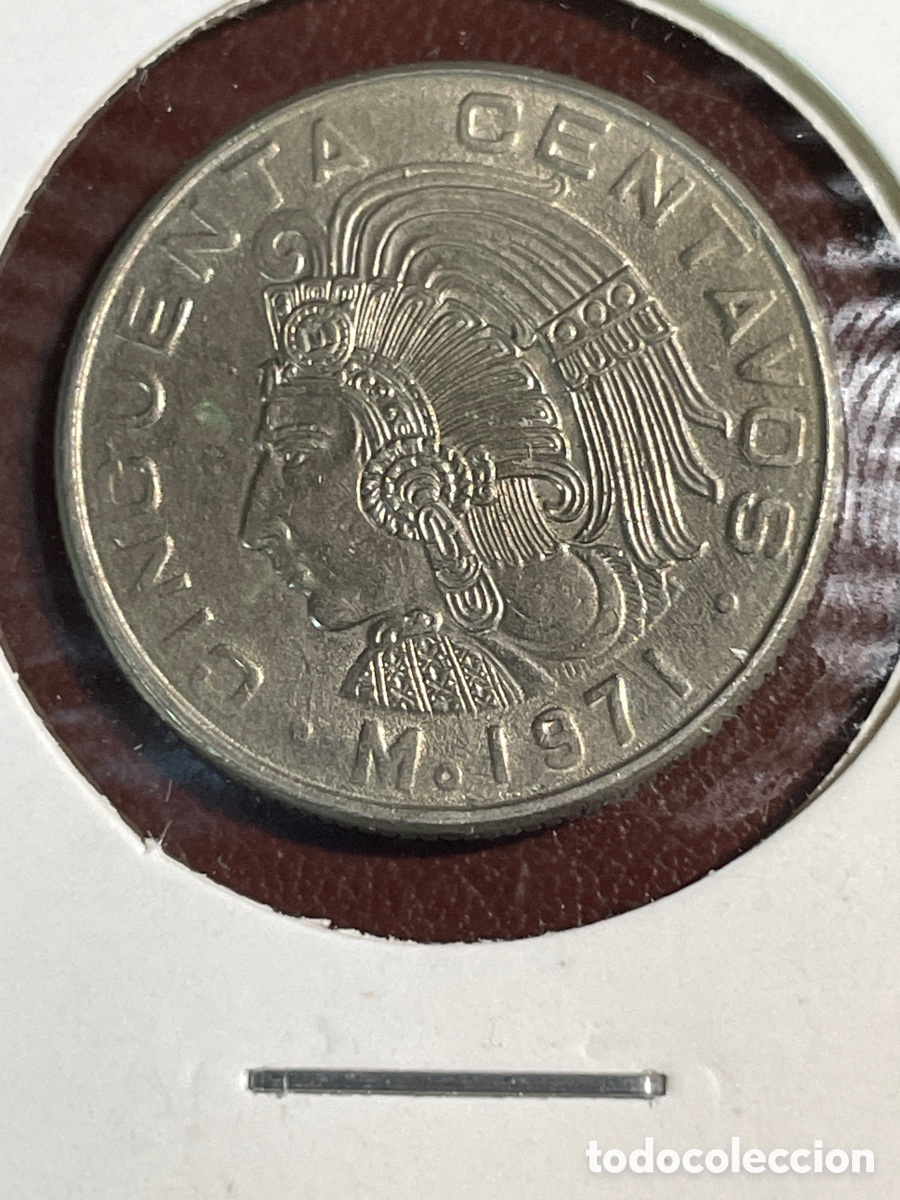 Monedas antiguas de Am&eacute;rica: Moneda M&eacute;xico 59 centavos - Foto 1