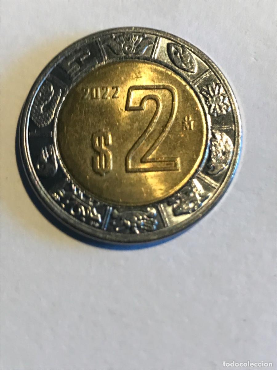Monedas antiguas de Am&eacute;rica: MONEDA. M&eacute;xico. 2 dos pesos. 2022. - Foto 1
