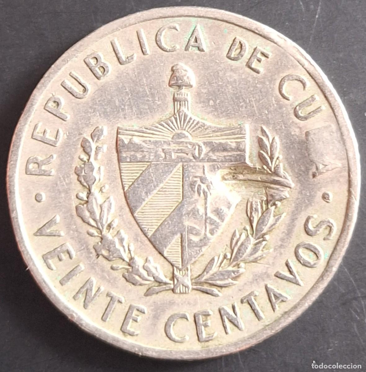 Monedas antiguas de Am&eacute;rica: 20 Centavos 1962 - Cuba - Foto 2