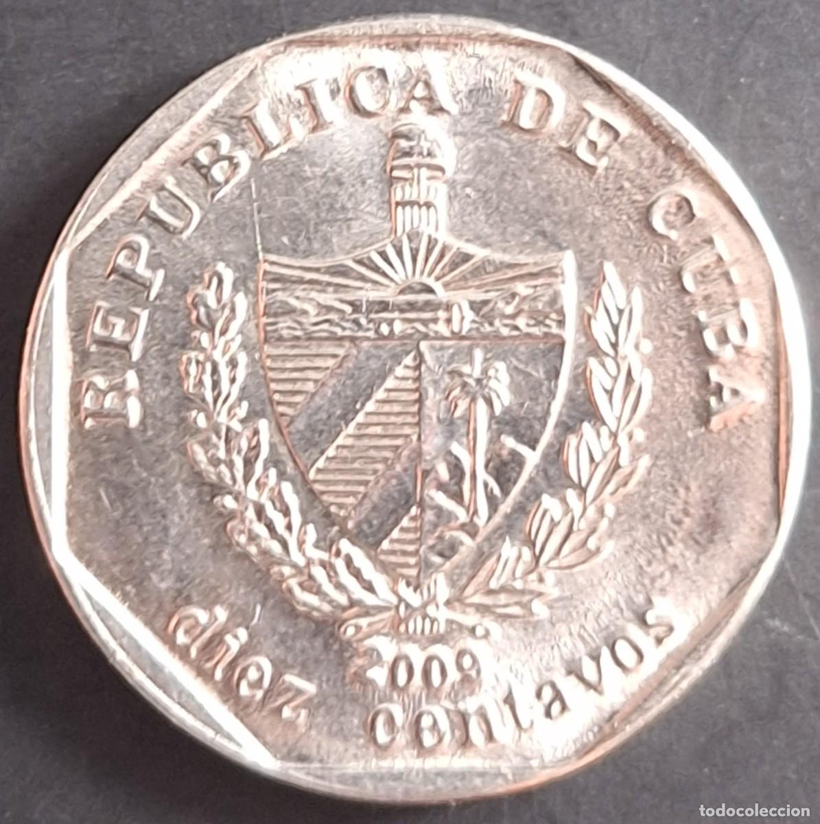 Monedas antiguas de Am&eacute;rica: 10 Centavos 2009 - Cuba - Foto 1