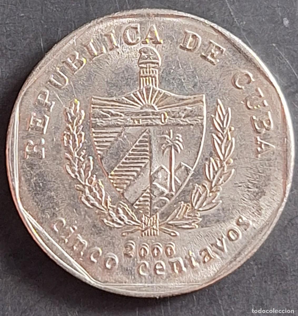 Monedas antiguas de Am&eacute;rica: 5 Centavos 2000 - Cuba - Foto 1