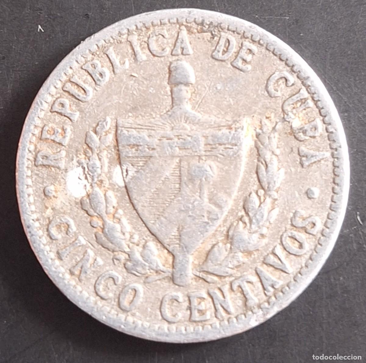 Monedas antiguas de Am&eacute;rica: 5 Centavos 1966 - Cuba - Foto 2