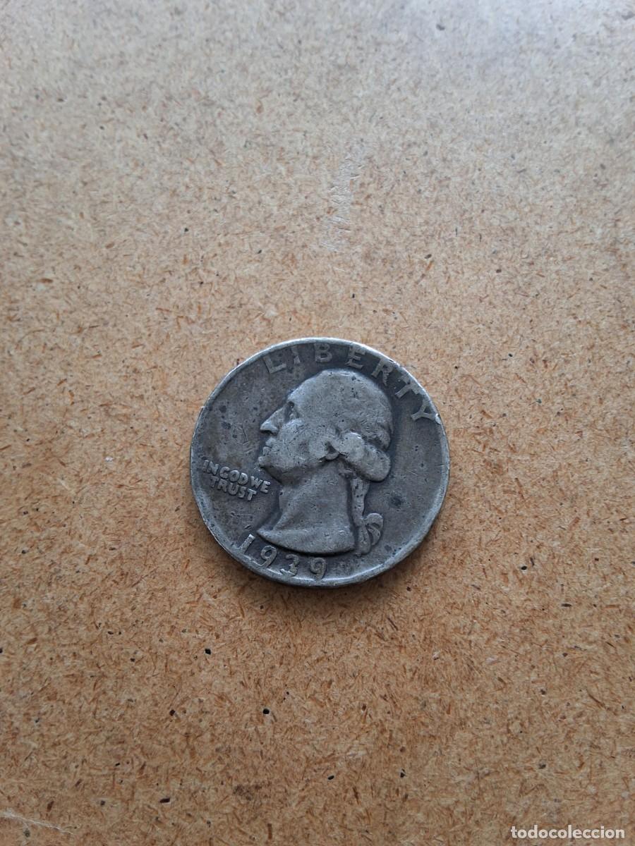 Monedas antiguas de Am&eacute;rica: Moneda cuarto de D&oacute;lar.1939 (832-1)