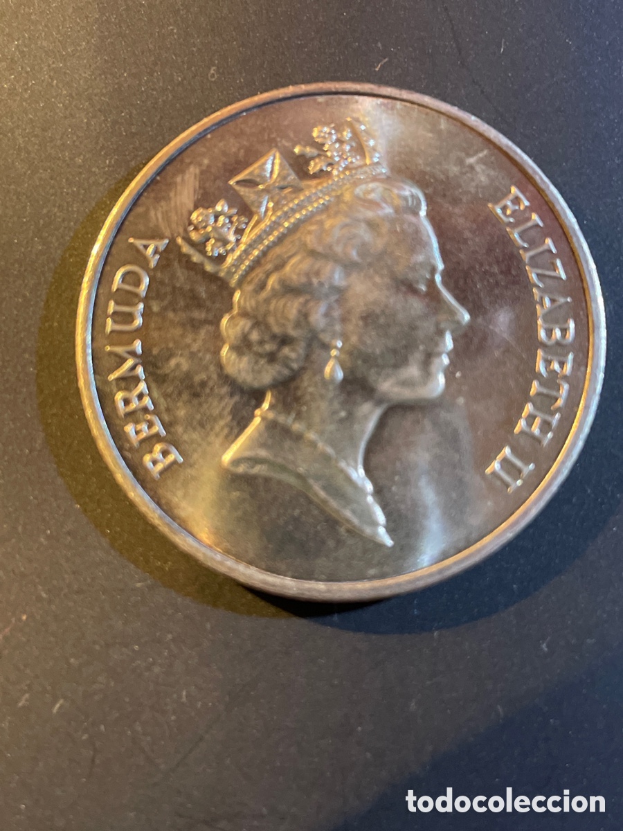 Monedas antiguas de Am&eacute;rica: 1 d&oacute;lar. BERMUDAS a&ntilde;o 1987 - Foto 2