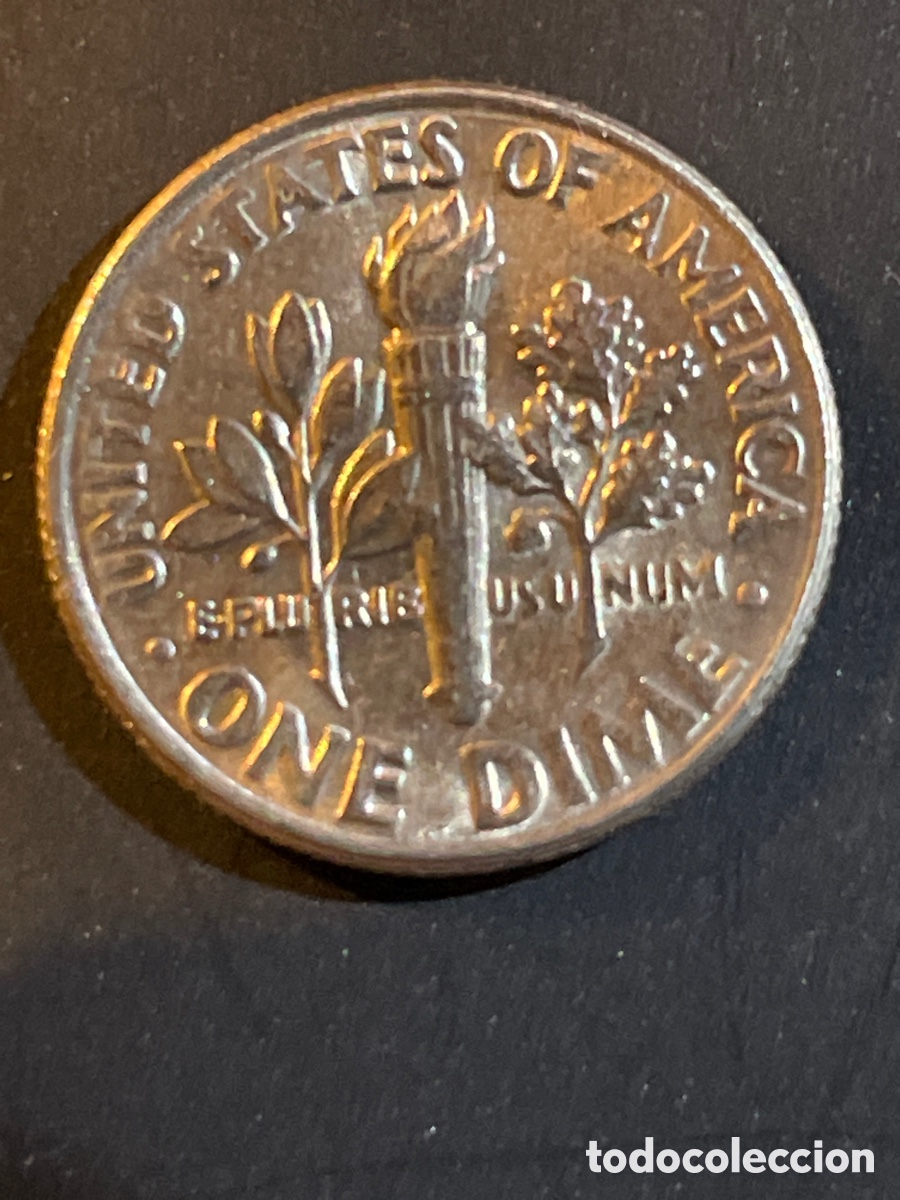 Monedas antiguas de Am&eacute;rica: 1 dime a&ntilde;o 1986 EEUU - Foto 2