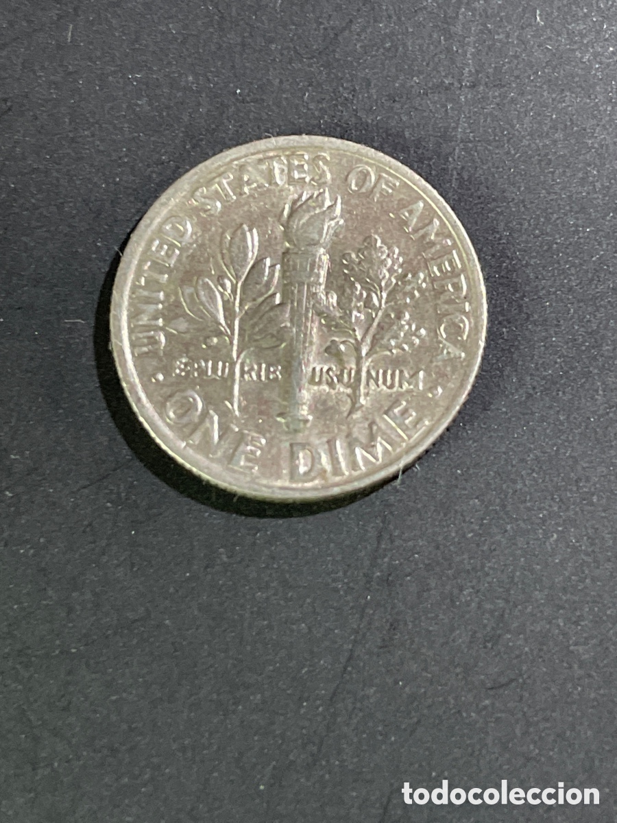 Monedas antiguas de Am&eacute;rica: 1 dime EEUU a&ntilde;o 1988 - Foto 2