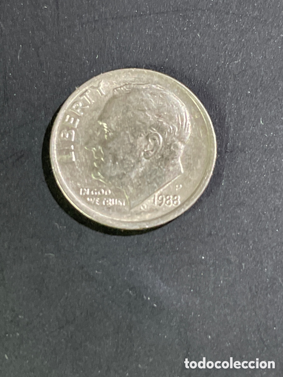 Monedas antiguas de Am&eacute;rica: 1 dime EEUU a&ntilde;o 1988 - Foto 1